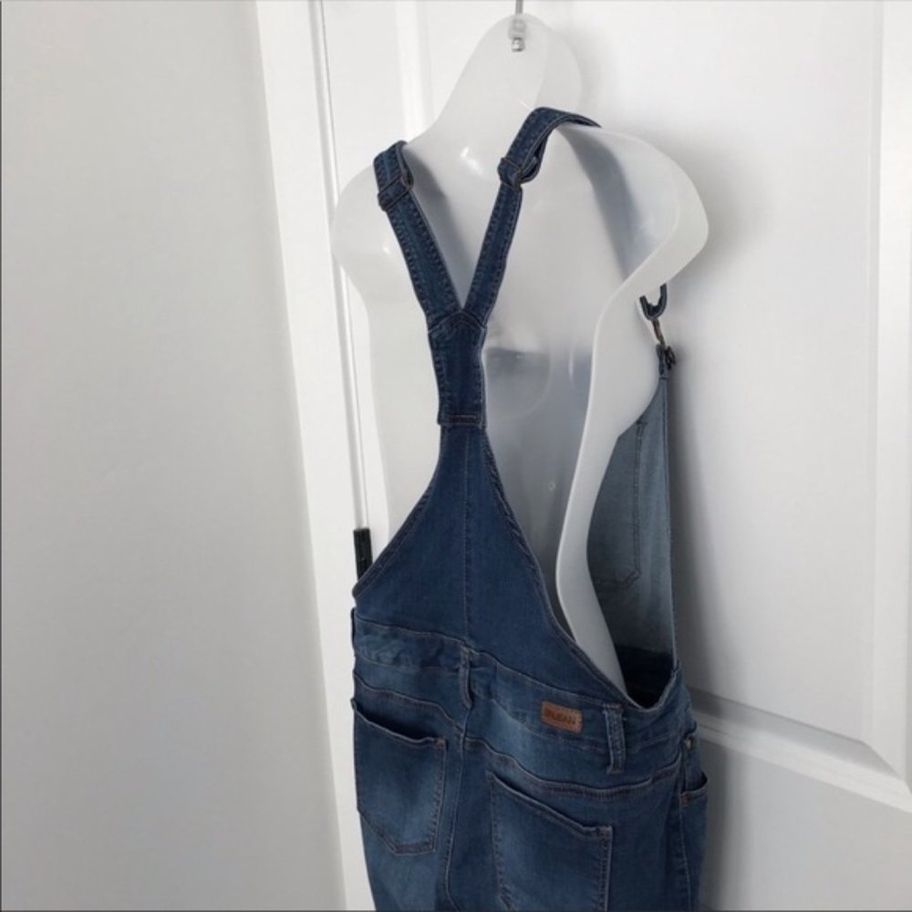 Enjean Dark Wash Denim Overalls - Picture 6 of 6